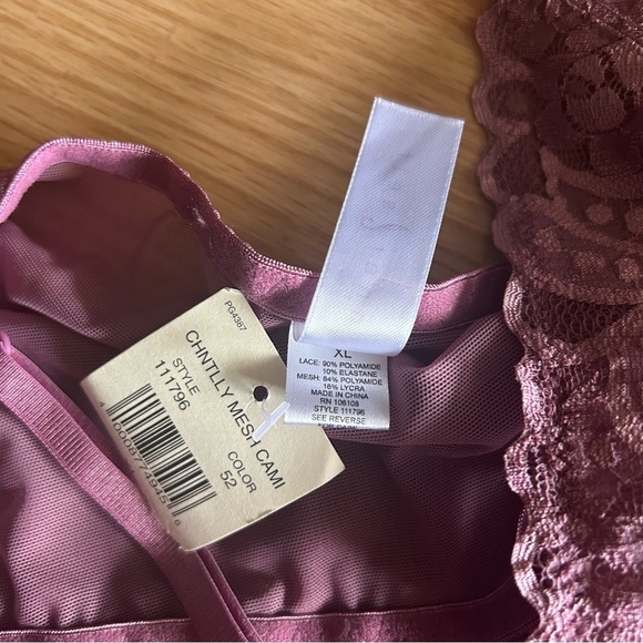 NWT Inner Self Chantilly Mesh Cami Top XL - Picture 4 of 7